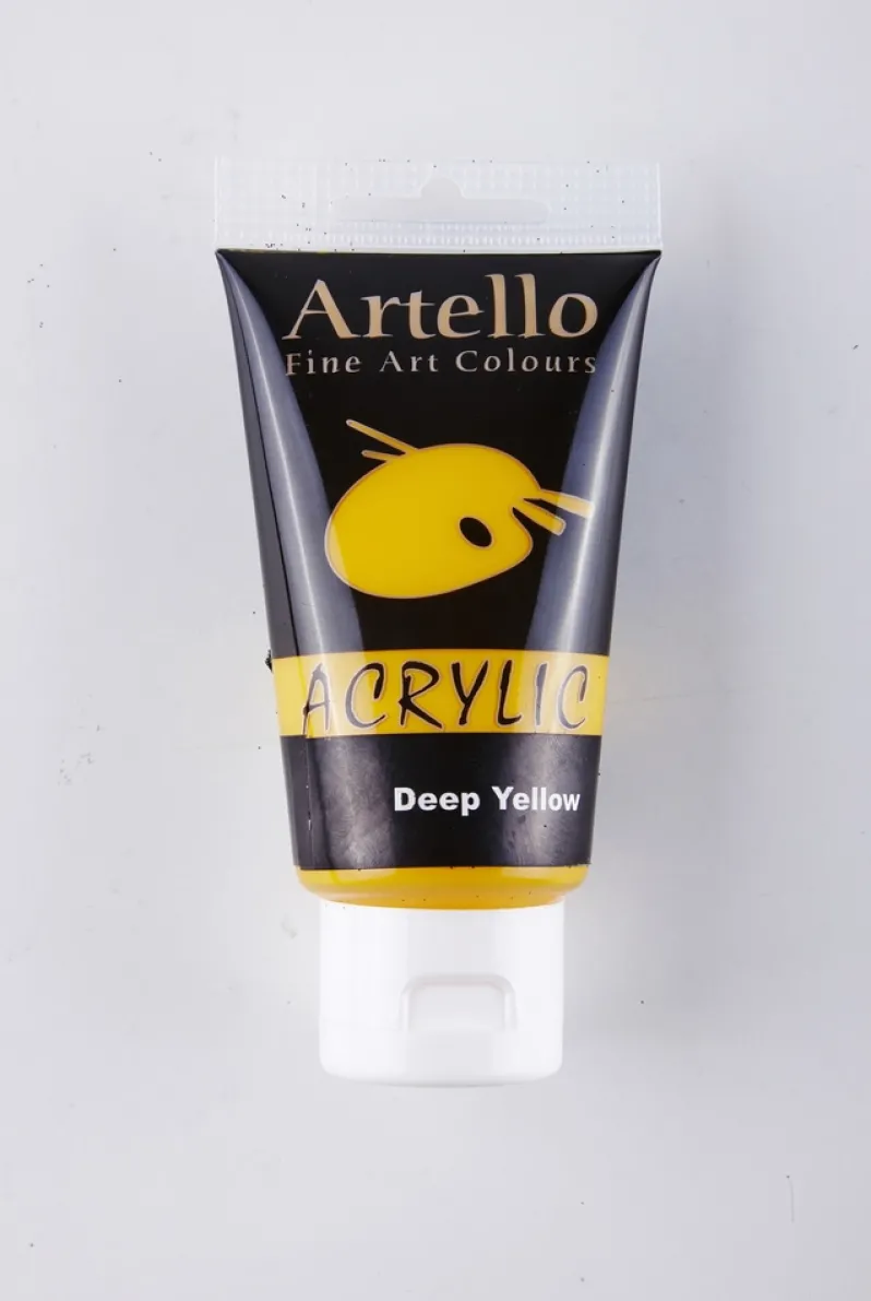 Akrylmaling Artello gul dyb 75ml