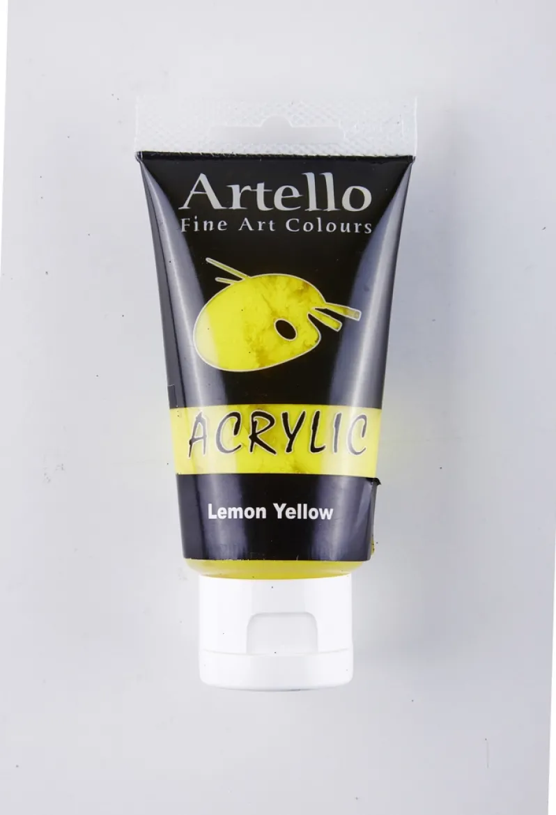 Akrylmaling Artello gul lemon 75ml