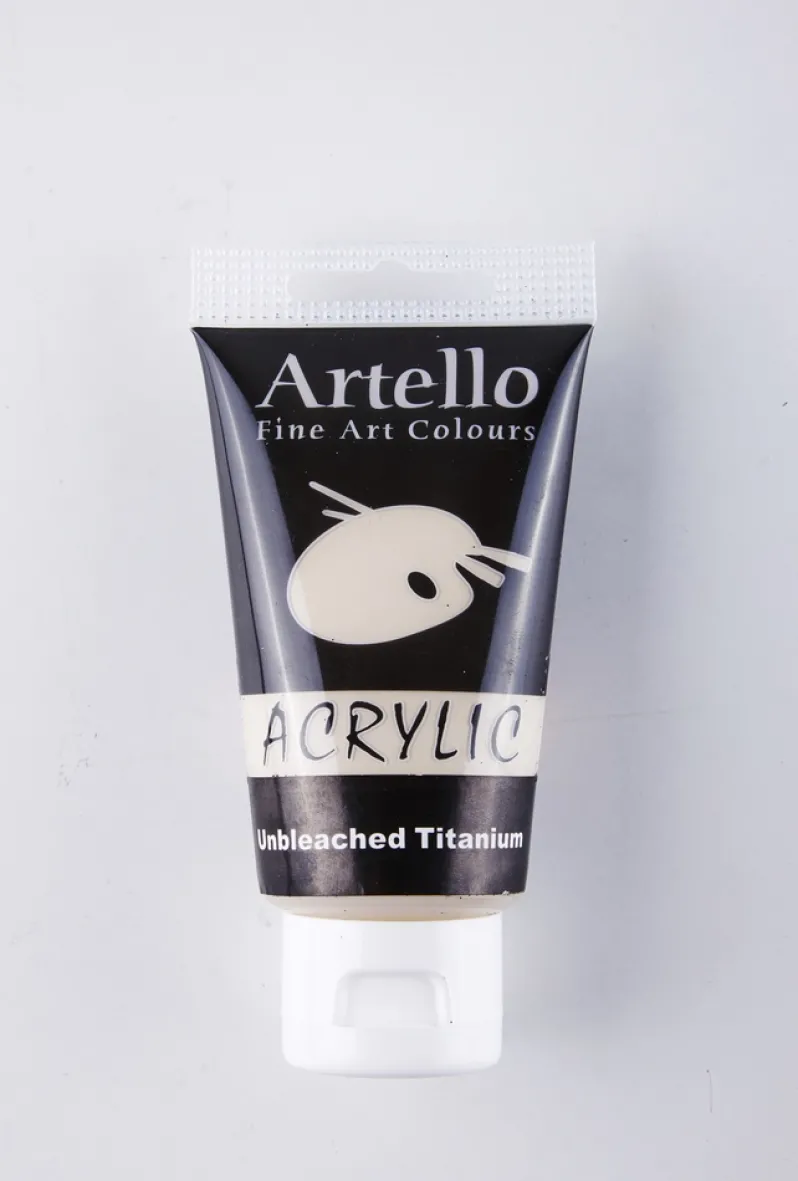 Akrylmaling Artello titanium unbleached 75ml