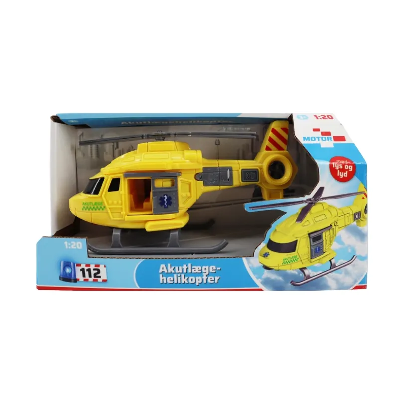 Akutlægehelikopter med lys og lyd