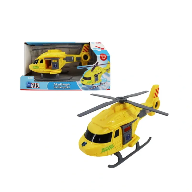 Akutlægehelikopter med lys og lyd
