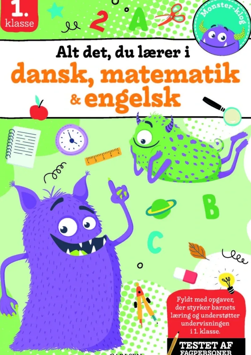 Alt det, du lærer i dansk, matematik & engelsk - 1. klasse