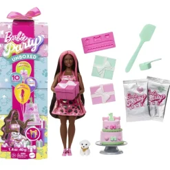 Barbie Party Unboxed mørk Dukke