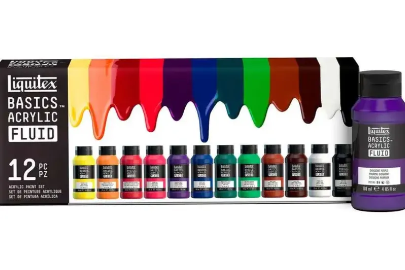 Basics acrylic fluid set 12x118ml row