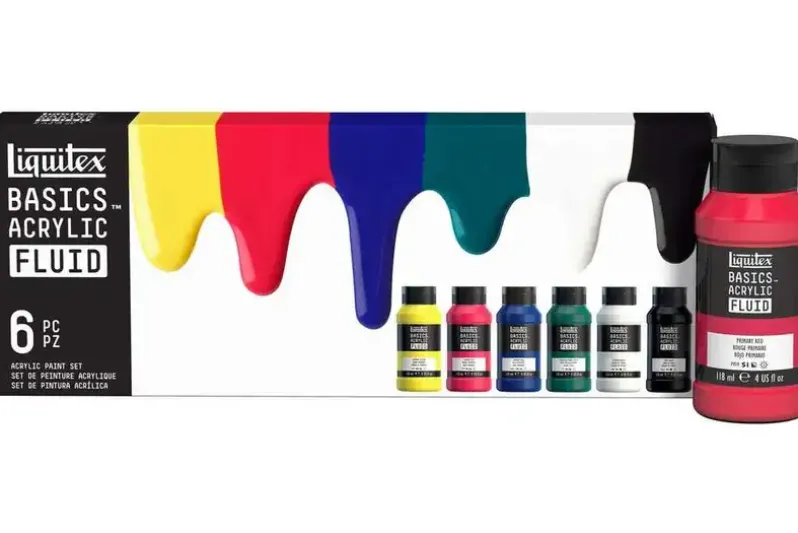 Basics acrylic fluid set 6x118ml row