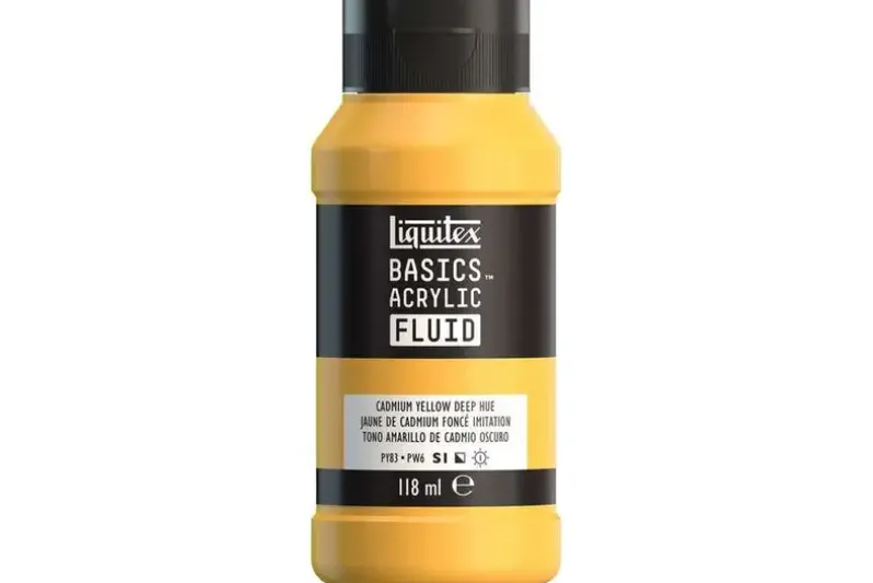 Basics fluid 118ml cadmium yellow deep hue row 163
