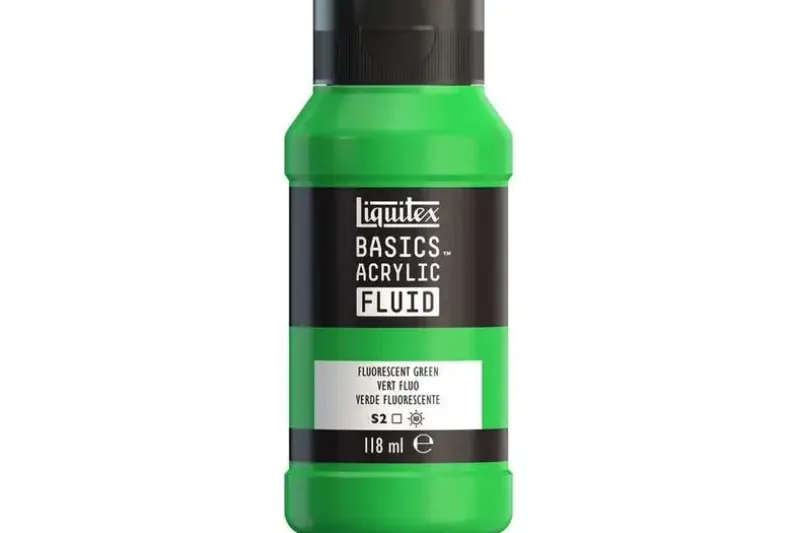 Basics fluid 118ml fluorescent green row 985