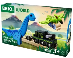 Batteridrevet tog med dinosaur