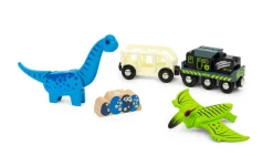 Batteridrevet tog med dinosaur