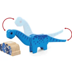 Batteridrevet tog med dinosaur