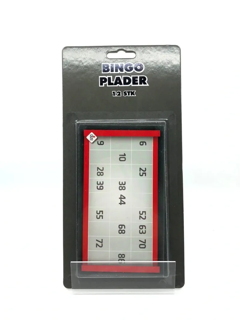 Bingo plader 12pak