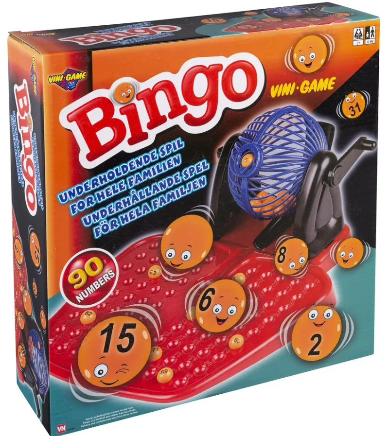 Bingo spil med tromle