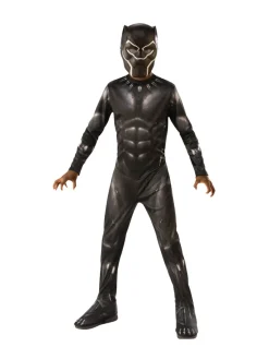 Black Panther Classic kostume med maske str. 3-4 år