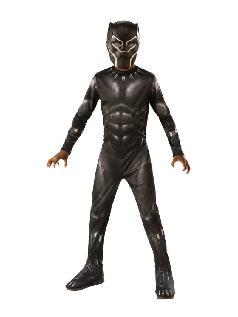 Black Panther Classic kostume med maske str. 3-4 år