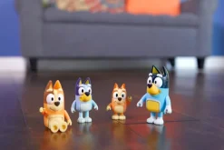 Bluey, 4 pk. Figurer, Bluey familien