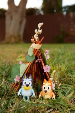 Bluey, 4 pk. Figurer, Bluey familien