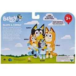Bluey, 4 pk. Figurer, Bluey familien