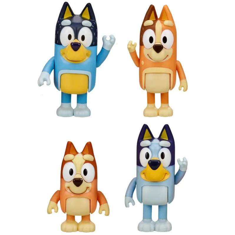Bluey, 4 pk. Figurer, Bluey familien