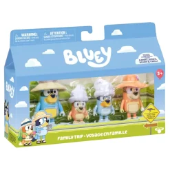 BLUEY Holiday Figure 4-pak Familetur