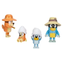 BLUEY Holiday Figure 4-pak Familetur