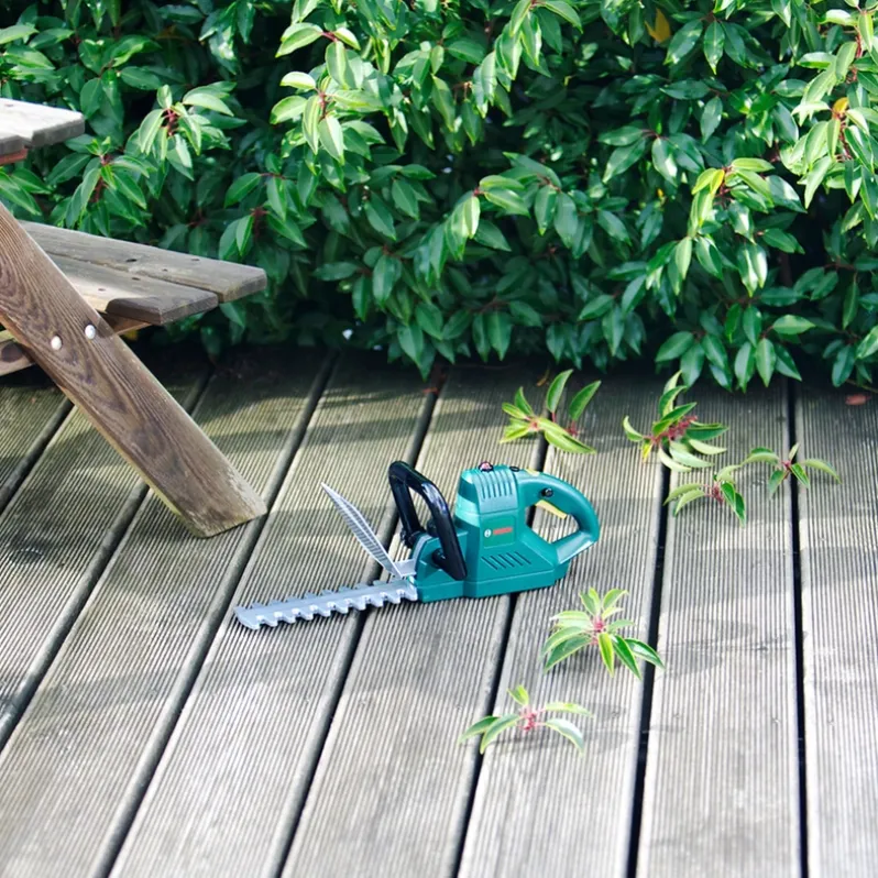 Bosch hækketrimmer med lys og lyd