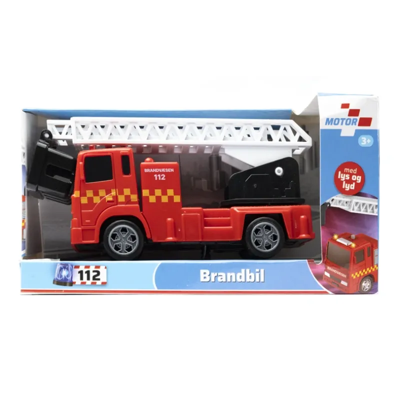 Brandbil med lys og lyd 14,5 cm