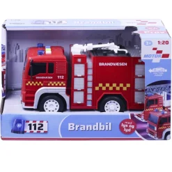Brandbil med lys og lyd 18 cm ass