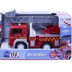 Brandbil med lys og lyd 18 cm ass