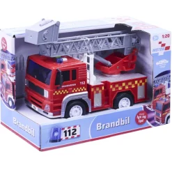 Brandbil med lys og lyd 18 cm ass