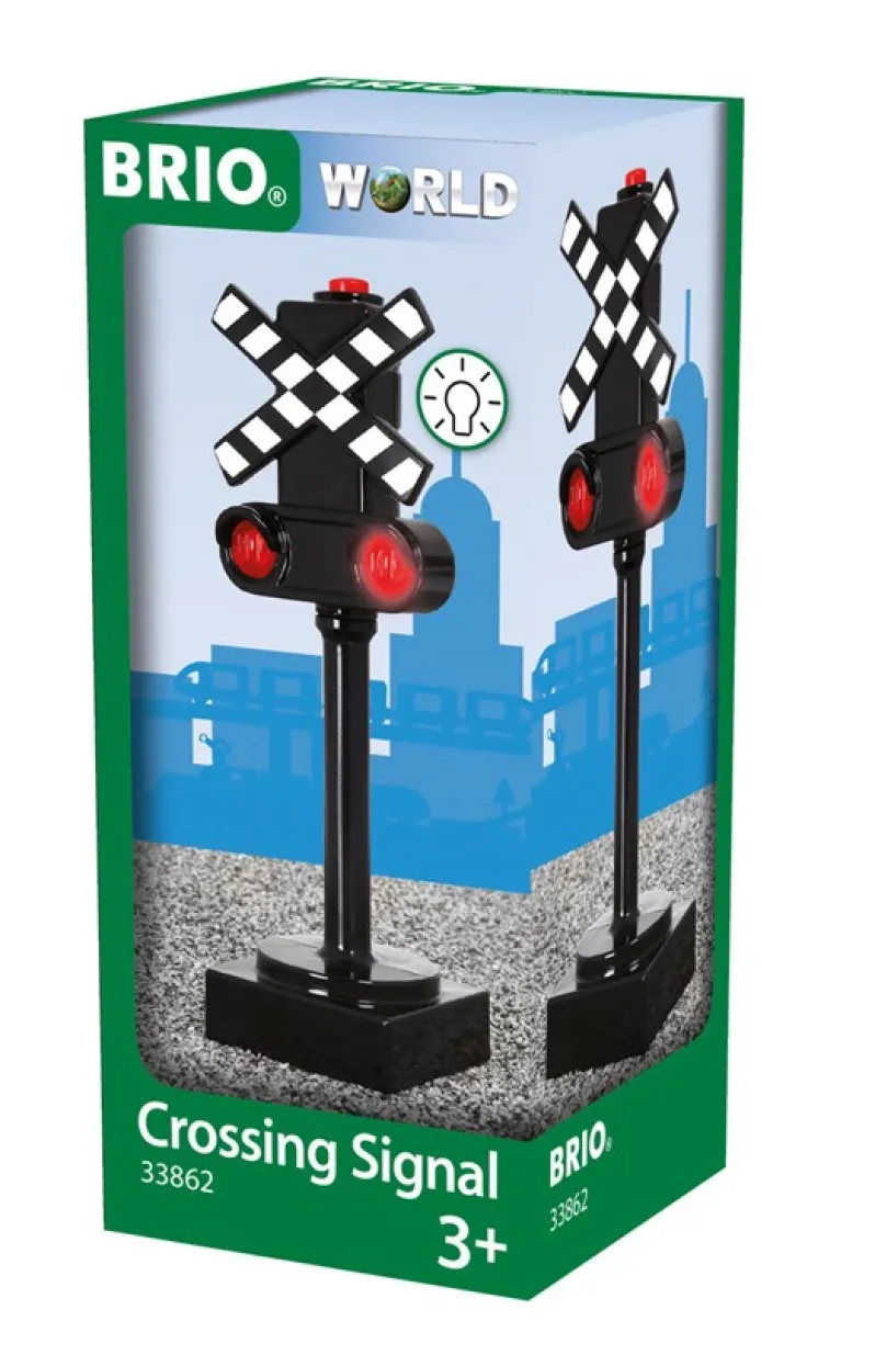 BRIO 33862 Jernbaneskilt med lys