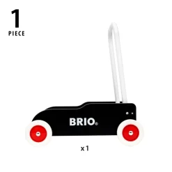 BRIO 31351 Lære-gå-vogn, sort