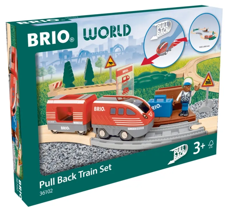 BRIO 36102 Pull Back Togsæt