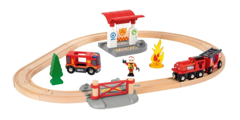 BRIO 33815 Togsæt med brandmandstema