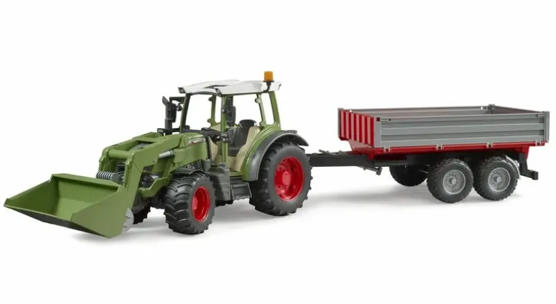 Bruder Fendt Vario 212 Frontlæsser og tipvogn