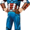 Captain America Deluxe udklædningsdragt og maske str. 7-8 år