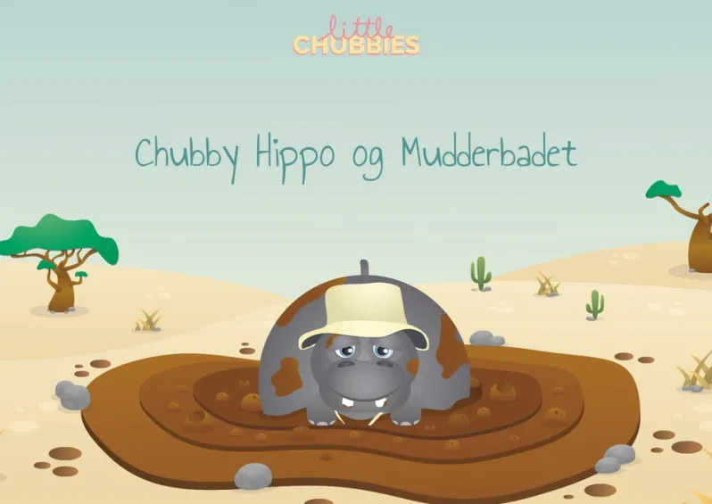 Chubby Hippo og Mudderbadet