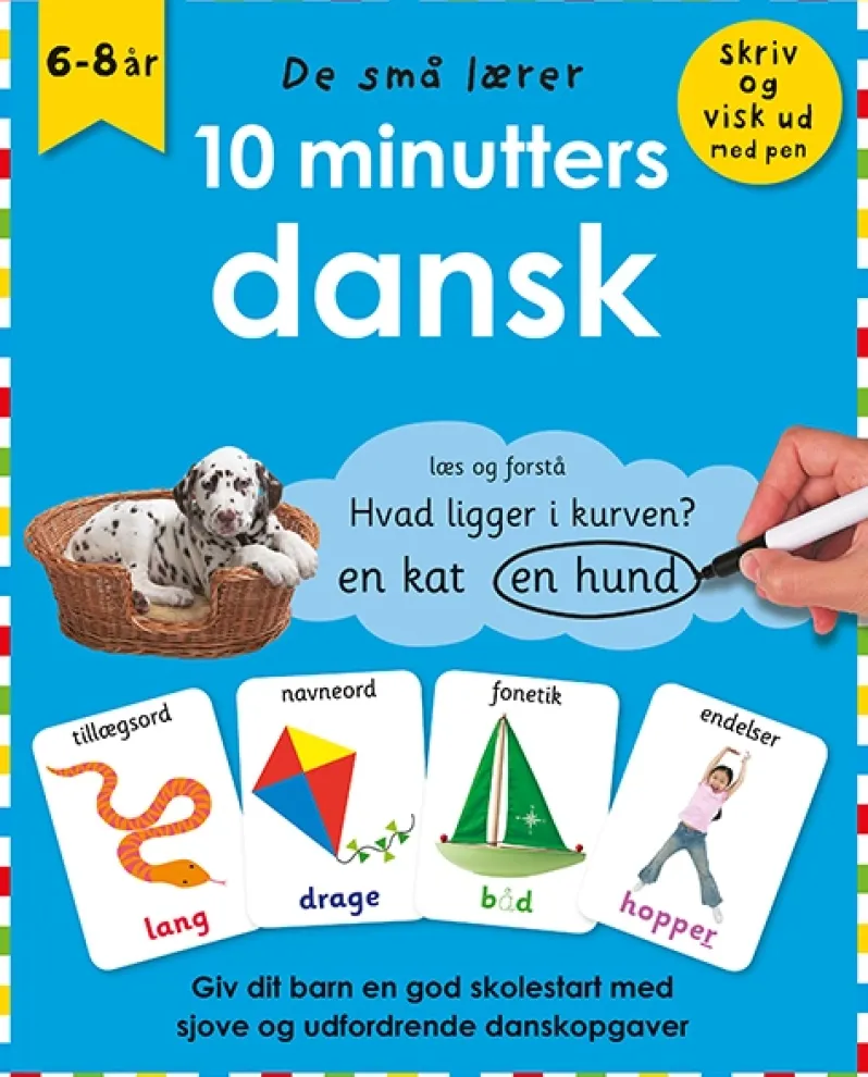 De små lærer - Skriv og visk ud - 10 minutters dansk