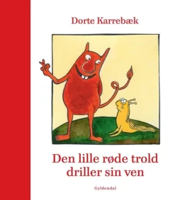 Den lille røde trold driller sin ven