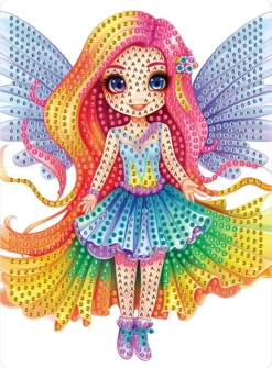 Diamond art FE farverig 13 x 18 cm