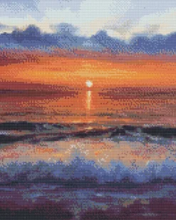 Diamond art hav M/solnedgang 40 x 50 cm