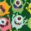 Diamond art monster i forskellige farver 10 x 15 cm