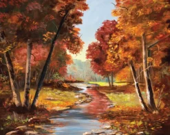 Diamond art skov/BÆK 40 x 50 cm