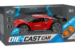 Die-Cast pull-back bil rød