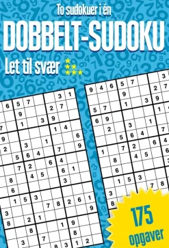 Dobbelt-sudoku : To sudokuer i én