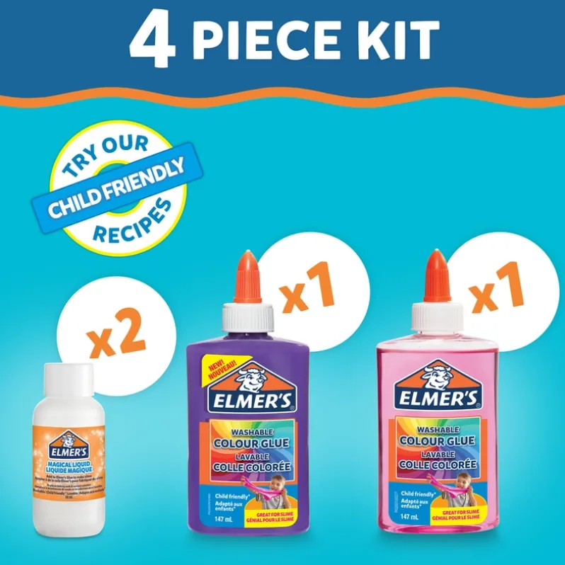 Elmers opaque color slime kit