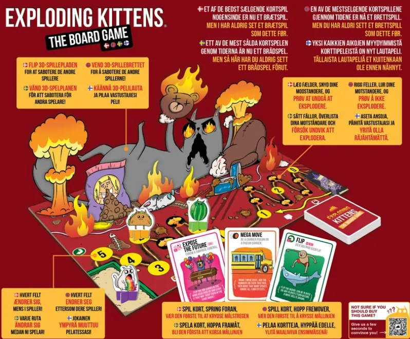Exploding Kittens The Board Game Nordic