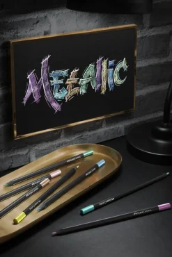 Farveblyant Faber-Castell metallic 12 ass