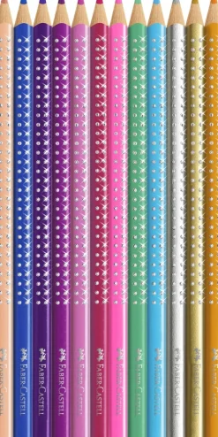 Farveblyant Faber-Castell sparkle 12 farver tinæske