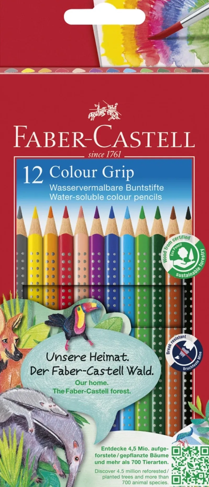 Farveblyant grip Faber-Castell 12 stk