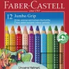 Farveblyant grip jumbo Faber-Castell 12